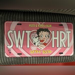 Betty Boop Sweetheart License Plate